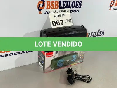 LOTE 067 - 01 CAIXA DE SOM TAMANHO M (NO ESTADO, NÃO SABEMOS SE FUNCIONA. LEILÃO NÃO TEM GARANTIA E NEM DEVOLUÇÃO)
