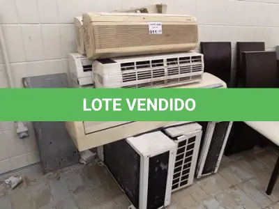 LOTE 011 - 03 CONDENSADORAS E 06 EVAPORADORAS MARCAS E MODELOS DIVERSOS. (NO ESTADO DE CONSERVAÇÃO QUE SE ENCONTRAM. LEILÃO NÃO TEM GARANTIA E NEM DEVOLUÇÃO).