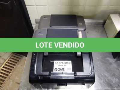 LOTE 026 - 03 IMPRESSORAS, MARCA HP, SENDO 02 DESKJETS 1000 E 01 LASERJET P 1102.(NO ESTADO DE CONSERVAÇÃO QUE SE ENCONTRAM. LEILÃO NÃO TEM GARANTIA E NEM DEVOLUÇÃO).