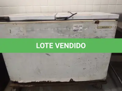 LOTE 007 - 01 FREEZER HORIZONTAL MARCA METALFRIO. (NO ESTADO DE CONSERVAÇÃO QUE SE ENCONTRA. LEILÃO NÃO TEM GARANTIA E NEM DEVOLUÇÃO).