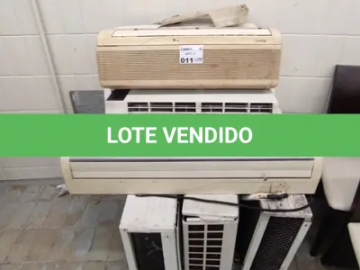 LOTE 011 - 03 CONDENSADORAS E 06 EVAPORADORAS MARCAS E MODELOS DIVERSOS. (NO ESTADO DE CONSERVAÇÃO QUE SE ENCONTRAM. LEILÃO NÃO TEM GARANTIA E NEM DEVOLUÇÃO).