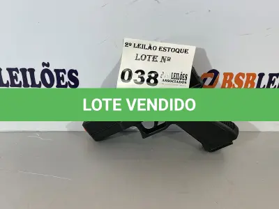 LOTE 038 - 01 PISTOLA GLOCK AIRSOFT (NO ESTADO, NÃO SABEMOS SE FUNCIONA. LEILÃO NÃO TEM GARANTIA E NEM DEVOLUÇÃO)