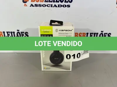 LOTE 010 - 01 FONE DE OUVIDO BLUETOOTH SEM FIO (NO ESTADO, NÃO SABEMOS SE FUNCIONA. LEILÃO NÃO TEM GARANTIA E NEM DEVOLUÇÃO)