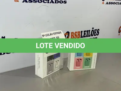LOTE 043 -  02 FONES DE OUVIDO WIRELESS, BLUETOOTH NOVOS (NO ESTADO, NÃO SABEMOS SE FUNCIONA. LEILÃO NÃO TEM GARANTIA E NEM DEVOLUÇÃO)