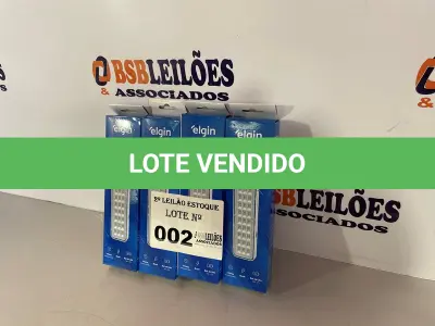 LOTE 002 - 04 LAMPADAS DE EMERGENCIA LED (NO ESTADO, NÃO SABEMOS SE FUNCIONA. LEILÃO NÃO TEM GARANTIA E NEM DEVOLUÇÃO)