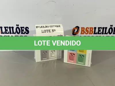 LOTE 043 -  02 FONES DE OUVIDO WIRELESS, BLUETOOTH NOVOS (NO ESTADO, NÃO SABEMOS SE FUNCIONA. LEILÃO NÃO TEM GARANTIA E NEM DEVOLUÇÃO)