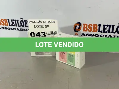 LOTE 043 -  02 FONES DE OUVIDO WIRELESS, BLUETOOTH NOVOS (NO ESTADO, NÃO SABEMOS SE FUNCIONA. LEILÃO NÃO TEM GARANTIA E NEM DEVOLUÇÃO)