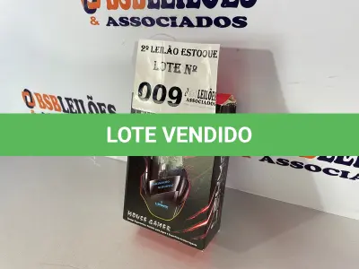 LOTE 009 - 01 MOUSE PARA GAMERS (NO ESTADO, NÃO SABEMOS SE FUNCIONA. LEILÃO NÃO TEM GARANTIA E NEM DEVOLUÇÃO)