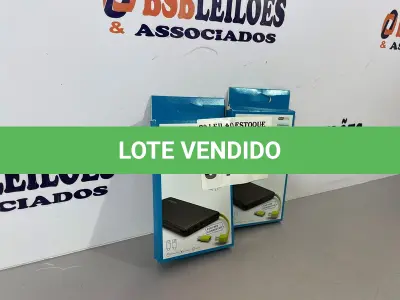 LOTE 044 - 02 BATERIAS PORTÁTEIS PARA CELULAR (NO ESTADO, NÃO SABEMOS SE FUNCIONA. LEILÃO NÃO TEM GARANTIA E NEM DEVOLUÇÃO)