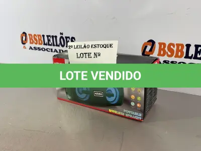LOTE 025 - 01 CAIXA DE SOM BLUETOOTH NOVA (NO ESTADO, NÃO SABEMOS SE FUNCIONA. LEILÃO NÃO TEM GARANTIA E NEM DEVOLUÇÃO)