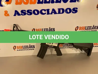 LOTE 003 - 01 METRALHADORA AIRSOFT (NO ESTADO, NÃO SABEMOS SE FUNCIONA. LEILÃO NÃO TEM GARANTIA E NEM DEVOLUÇÃO)
