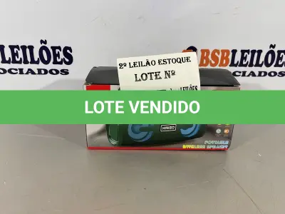 LOTE 025 - 01 CAIXA DE SOM BLUETOOTH NOVA (NO ESTADO, NÃO SABEMOS SE FUNCIONA. LEILÃO NÃO TEM GARANTIA E NEM DEVOLUÇÃO)