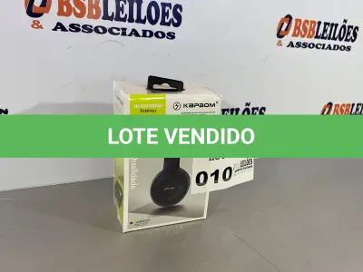 LOTE 010 - 01 FONE DE OUVIDO BLUETOOTH SEM FIO (NO ESTADO, NÃO SABEMOS SE FUNCIONA. LEILÃO NÃO TEM GARANTIA E NEM DEVOLUÇÃO)
