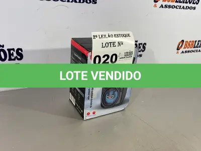 LOTE 020 - 01 CAIXA DE SOM BLUETOOTH COM SUPORTE PARA CELULAR (NO ESTADO, NÃO SABEMOS SE FUNCIONA. LEILÃO NÃO TEM GARANTIA E NEM DEVOLUÇÃO)