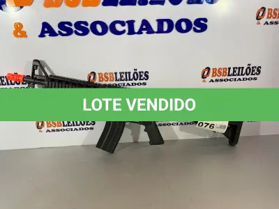 LOTE 076 - 01 METRALHADORA AIRSOFT (NO ESTADO, NÃO SABEMOS SE FUNCIONA. LEILÃO NÃO TEM GARANTIA E NEM DEVOLUÇÃO)