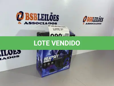 LOTE 090 -  01 HEADSET/ FONE GAMER (NO ESTADO, NÃO SABEMOS SE FUNCIONA. LEILÃO NÃO TEM GARANTIA E NEM DEVOLUÇÃO)