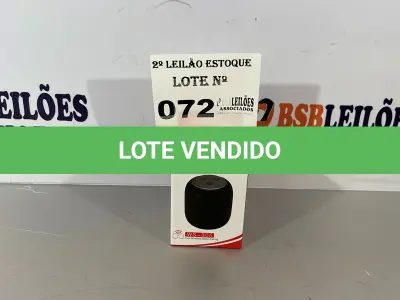 LOTE 072 - 01 CAIXINHA DE SOM BLUETOOTH (NO ESTADO, NÃO SABEMOS SE FUNCIONA. LEILÃO NÃO TEM GARANTIA E NEM DEVOLUÇÃO)