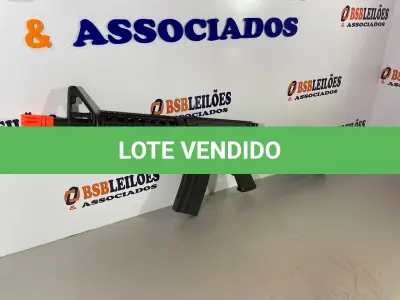 LOTE 076 - 01 METRALHADORA AIRSOFT (NO ESTADO, NÃO SABEMOS SE FUNCIONA. LEILÃO NÃO TEM GARANTIA E NEM DEVOLUÇÃO)