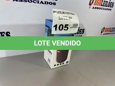 LOTE 105 - 01 CAIXA DE SOM BLUETOOTH (NO ESTADO, NÃO SABEMOS SE FUNCIONA. LEILÃO NÃO TEM GARANTIA E NEM DEVOLUÇÃO)