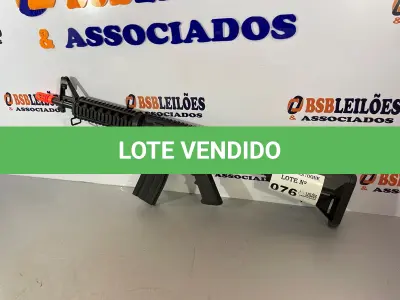 LOTE 076 - 01 METRALHADORA AIRSOFT (NO ESTADO, NÃO SABEMOS SE FUNCIONA. LEILÃO NÃO TEM GARANTIA E NEM DEVOLUÇÃO)
