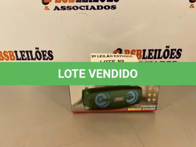 LOTE 081 - 01 CAIXA DE SOM BLUETOOTH (NO ESTADO, NÃO SABEMOS SE FUNCIONA. LEILÃO NÃO TEM GARANTIA E NEM DEVOLUÇÃO)