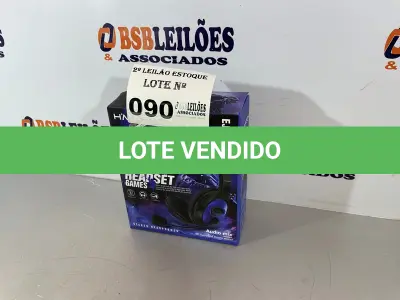 LOTE 090 -  01 HEADSET/ FONE GAMER (NO ESTADO, NÃO SABEMOS SE FUNCIONA. LEILÃO NÃO TEM GARANTIA E NEM DEVOLUÇÃO)