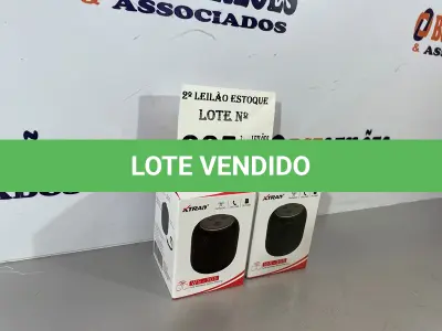 LOTE 085 - 02 CAIXINHAS DE SOM BLUETOOTH (NO ESTADO, NÃO SABEMOS SE FUNCIONA. LEILÃO NÃO TEM GARANTIA E NEM DEVOLUÇÃO)