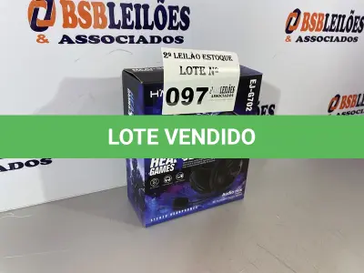 LOTE 097 - 01 FONE/ HEADSET GAMER (NO ESTADO, NÃO SABEMOS SE FUNCIONA. LEILÃO NÃO TEM GARANTIA E NEM DEVOLUÇÃO)