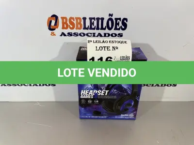 LOTE 116 - 01 FONE GAMER/HEADSET (NO ESTADO, NÃO SABEMOS SE FUNCIONA. LEILÃO NÃO TEM GARANTIA E NEM DEVOLUÇÃO)