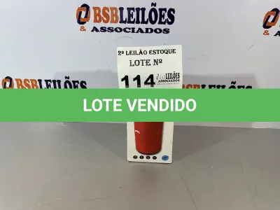 LOTE 114 - 01 CAIXA DE SOM BLUETOOTH (NO ESTADO, NÃO SABEMOS SE FUNCIONA. LEILÃO NÃO TEM GARANTIA E NEM DEVOLUÇÃO)
