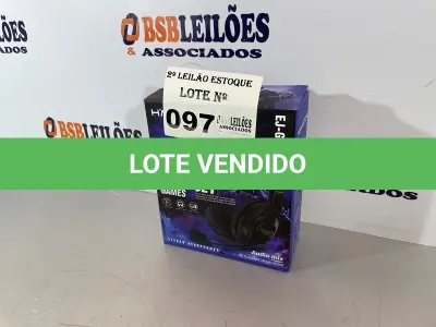 LOTE 097 - 01 FONE/ HEADSET GAMER (NO ESTADO, NÃO SABEMOS SE FUNCIONA. LEILÃO NÃO TEM GARANTIA E NEM DEVOLUÇÃO)