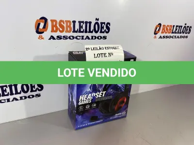LOTE 107 - 01 FONE GAMER/HEADSET (NO ESTADO, NÃO SABEMOS SE FUNCIONA. LEILÃO NÃO TEM GARANTIA E NEM DEVOLUÇÃO)