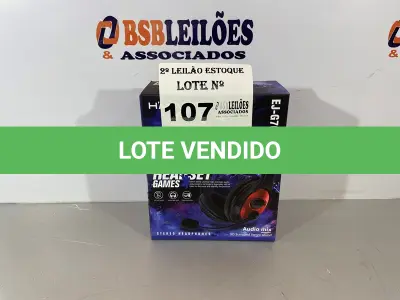 LOTE 107 - 01 FONE GAMER/HEADSET (NO ESTADO, NÃO SABEMOS SE FUNCIONA. LEILÃO NÃO TEM GARANTIA E NEM DEVOLUÇÃO)