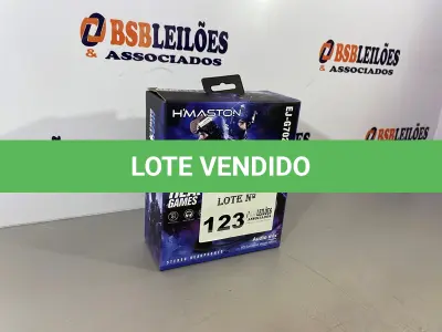 LOTE 123 - 01 FONE GAMER/HEADSET ESTEREO (NO ESTADO, NÃO SABEMOS SE FUNCIONA. LEILÃO NÃO TEM GARANTIA E NEM DEVOLUÇÃO)