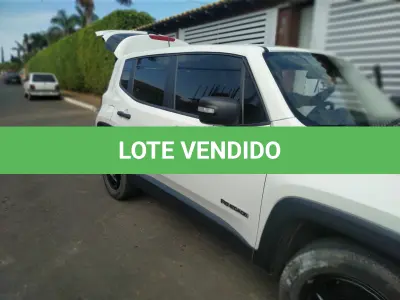 LOTE 001 - 01 AUTOMÓVEL JEEP/RENEGADE 1.8 MT,ANO 2017,  PLACA PAV 3541, RENAVAM 01115436632, EM BOM ESTADO DE CONSERVAÇÃO, COM O FUNCIONAMENTO COMPROMETIDO POSSIVELMENTE DEVIDO A FALTA DE BATERIA. (NO ESTADO)