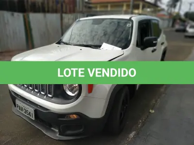 LOTE 001 - 01 AUTOMÓVEL JEEP/RENEGADE 1.8 MT,ANO 2017,  PLACA PAV 3541, RENAVAM 01115436632, EM BOM ESTADO DE CONSERVAÇÃO, COM O FUNCIONAMENTO COMPROMETIDO POSSIVELMENTE DEVIDO A FALTA DE BATERIA. (NO ESTADO)