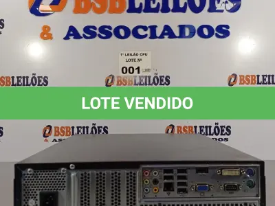 LOTE 001 - 01 CPU ITAUTEC INFOWAY SM 3330, PROCESSADOR PHENON X2, HD 500GB, MEMÓRIA 2GB DDR3. (NO ESTADO, LEILÃO NÃO TEM GARANTIA E NEM DEVOLUÇÃO, SUJEITO A POSSÍVEIS AVARIAS VISÍVEIS/OCULTAS E/OU AUSÊNCIA DE COMPONENTES).