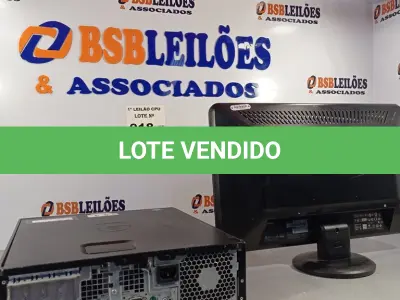 LOTE 018 - 01 CPU HP COMPAQ 6005, PROCESSADOR PHENON X2, HD 1TB, MEMORIA 2GB E 01 MONITOR COMPAQ MODELO WJ674A. (NO ESTADO, LEILÃO NÃO TEM GARANTIA E NEM DEVOLUÇÃO, SUJEITO A POSSÍVEIS AVARIAS VISÍVEIS/OCULTAS E/OU AUSÊNCIA DE COMPONENTES).
