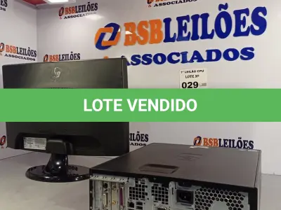 LOTE 029 - 01 CPU HP COMPAQ 8100, PROCESSADOR CORE I5, HD 320GB, MEMORIA 2GB DDR3 E 01 MONITOR HP MODELO W2043S-PF. (NO ESTADO, LEILÃO NÃO TEM GARANTIA E NEM DEVOLUÇÃO, SUJEITO A POSSÍVEIS AVARIAS VISÍVEIS/OCULTAS E/OU AUSÊNCIA DE COMPONENTES).