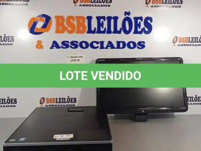 LOTE 140 - 01 CPU HP COMPAQ 6005, PROCESSADOR PHENON X2, HD 1TB, MEMORIA 2GB E 01 MONITOR COMPAQ MODELO WJ 674 A SEM A BASE. (NO ESTADO, LEILÃO NÃO TEM GARANTIA E NEM DEVOLUÇÃO, SUJEITO A POSSÍVEIS AVARIAS VISÍVEIS/OCULTAS E/OU AUSÊNCIA DE COMPONENTES).