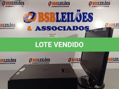 LOTE 144 - 01 CPU HP COMPAQ 6005, PROCESSADOR PHENON X2, MEMÓRIA 2GB, HD 250 GB E 01 MONITOR HP MODELO W2043S. (NO ESTADO, LEILÃO NÃO TEM GARANTIA E NEM DEVOLUÇÃO, SUJEITO A POSSÍVEIS AVARIAS VISÍVEIS/OCULTAS E/OU AUSÊNCIA DE COMPONENTES).