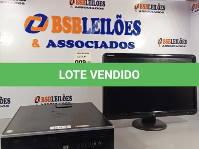 LOTE 009 - 01 CPU HP COMPAQ 6005, PROCESSADOR PHENON X2, HD 1TB, MEMORIA 2GB E 01 MONITOR COMPAQ MODELO WJ674A. (NO ESTADO, LEILÃO NÃO TEM GARANTIA E NEM DEVOLUÇÃO, SUJEITO A POSSÍVEIS AVARIAS VISÍVEIS/OCULTAS E/OU AUSÊNCIA DE COMPONENTES).