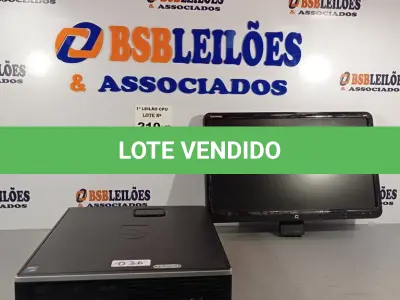 LOTE 210 - 01 CPU HP COMPAQ 6005, PROCESSADOR PHENON X2, HD 250 GB, MEMÓRIA 2GB E 01 MONITOR COMPAQ MODELO WJ 674 A SEM A BASE. (NO ESTADO, LEILÃO NÃO TEM GARANTIA E NEM DEVOLUÇÃO, SUJEITO A POSSÍVEIS AVARIAS VISÍVEIS/OCULTAS E/OU AUSÊNCIA DE COMPONENTES).