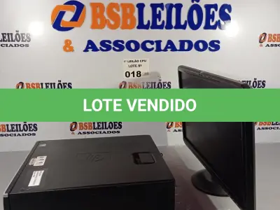LOTE 018 - 01 CPU HP COMPAQ 6005, PROCESSADOR PHENON X2, HD 1TB, MEMORIA 2GB E 01 MONITOR COMPAQ MODELO WJ674A. (NO ESTADO, LEILÃO NÃO TEM GARANTIA E NEM DEVOLUÇÃO, SUJEITO A POSSÍVEIS AVARIAS VISÍVEIS/OCULTAS E/OU AUSÊNCIA DE COMPONENTES).