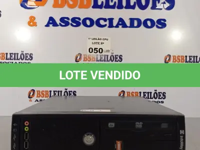 LOTE 050 - 01 CPU ITAUTEC INFOWAY SM 3330, PROCESSADOR PHENON X2, HD 500GB, MEMÓRIA 2GB DDR3. (NO ESTADO, LEILÃO NÃO TEM GARANTIA E NEM DEVOLUÇÃO, SUJEITO A POSSÍVEIS AVARIAS VISÍVEIS/OCULTAS E/OU AUSÊNCIA DE COMPONENTES).