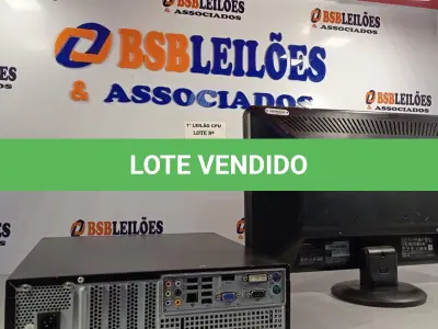 LOTE 023 - 01 CPU ITAUTEC INFOWAY SM 3330, PROCESSADOR PHENON X2, HD 500GB, MEMÓRIA 2GB DDR3 E 01 MONITOR COMPAQ MODELO WJ674A. (NO ESTADO, LEILÃO NÃO TEM GARANTIA E NEM DEVOLUÇÃO, SUJEITO A POSSÍVEIS AVARIAS VISÍVEIS/OCULTAS E/OU AUSÊNCIA DE COMPONENTES).