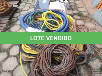 LOTE 049 - 01 LOTE COM MANGUEIRAS CORRUGADAS (NO ESTADO, NÃO SABEMOS SE FUNCIONA. LEILÃO NÃO TEM GARANTIA E NEM DEVOLUÇÃO).