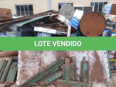 LOTE 056 - 01 LOTE COM SUCATAS EM FERRO DIVERSOS (NO ESTADO, NÃO SABEMOS SE FUNCIONA. LEILÃO NÃO TEM GARANTIA E NEM DEVOLUÇÃO).