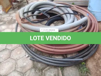 LOTE 082 - 01 LOTE COM MANGUEIRAS (NO ESTADO, NÃO SABEMOS SE FUNCIONA. LEILÃO NÃO TEM GARANTIA E NEM DEVOLUÇÃO).