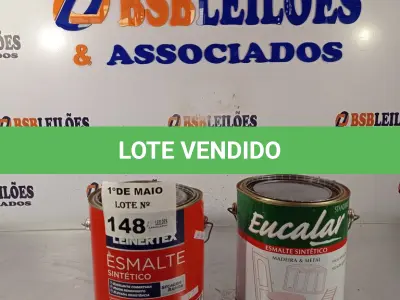 LOTE 148 - 02 GALÕES DE ESMALTE SINTECO SENDO 01 EUCALAR BRILHANTE CINZA MÉDIO E 01 LEINERTEX FOSCO BRANCO NEVE 3,6L. (NO ESTADO, LEILÃO NÃO TEM GARANTIA E NEM DEVOLUÇÃO, SUJEITO A POSSÍVEIS AVARIAS VISÍVEIS/OCULTAS E/OU AUSÊNCIA DE COMPONENTES).
